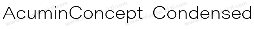 AcuminConcept Condensed字体转换